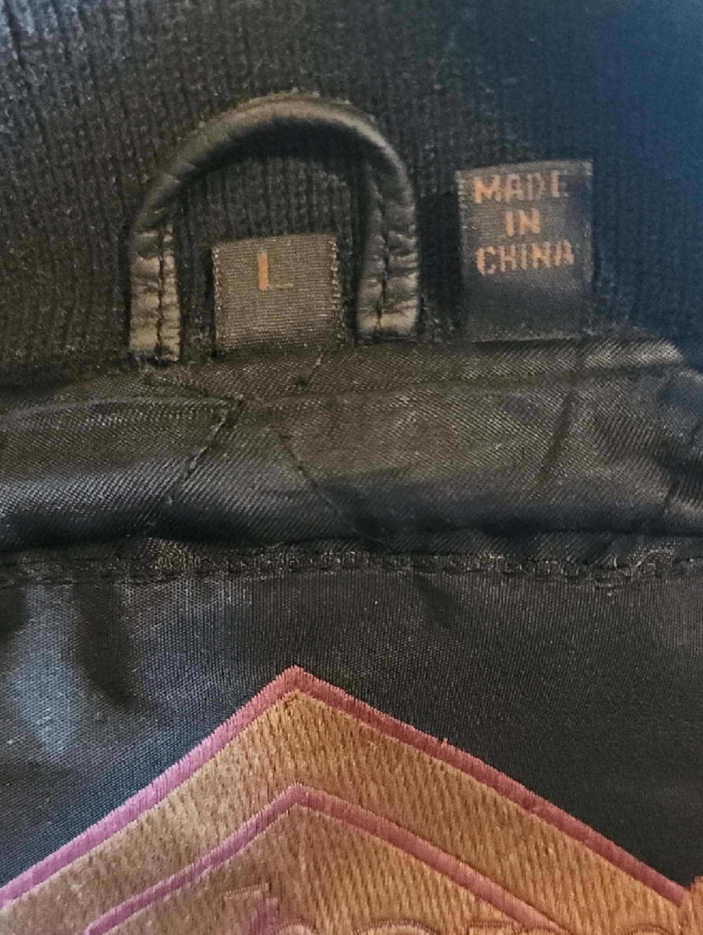 Black Soft Leather Bomber Jacket - Classic Men's Zip-Up - Picture 6 of 6